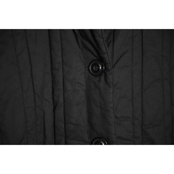 Sigrid Olsen Black Womens Sport Quilted Jacket Lined Pockets Cotton Size M - Picture 3 of 14